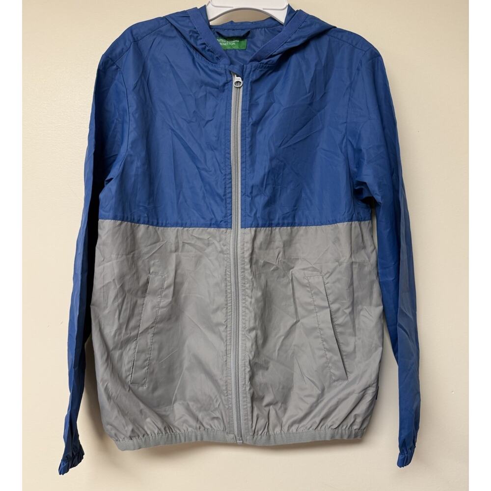 EUC United Colors of Benetton Kids Hooded Wind Breaker Jacket Size 150 (US 10)